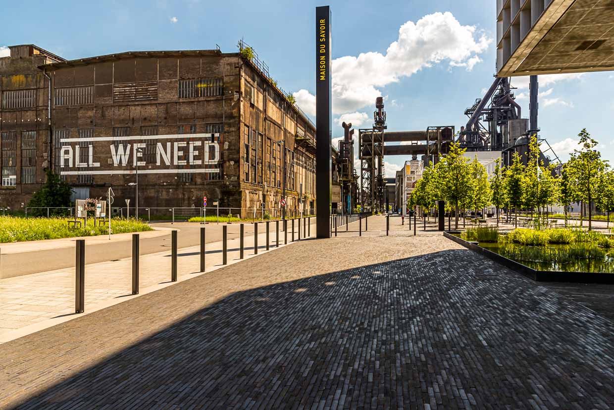 ALL WE NEED! In this case, a walk around the Belval site is enough to feel the positive energy of this creative place! / © Foto: Georg Berg