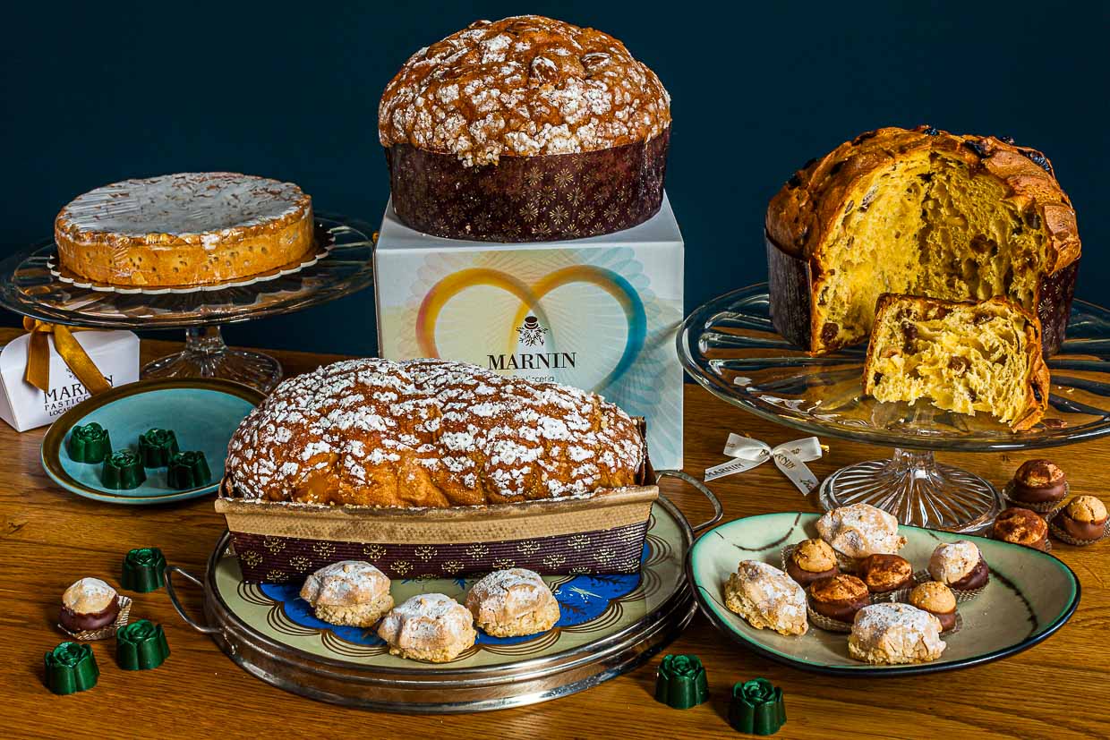 Produkte der Pasticceria Marnin in Locarno, Schweiz