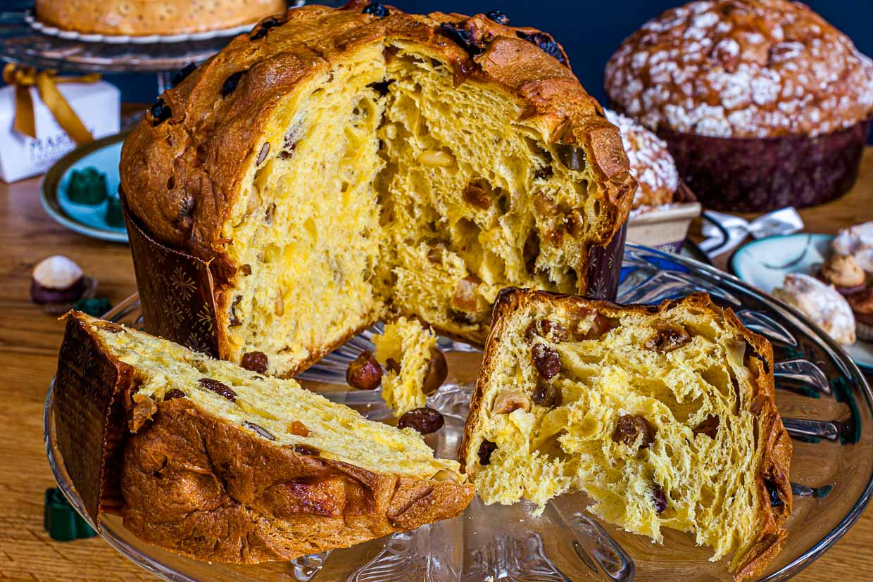Der perfekte Panettone hat die perfekte Balance zwischen luftigem Teig und dem Aroma kandierter Früchte