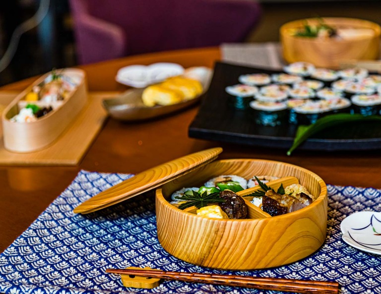 Three filled bento boxes / © Photo: Georg Berg